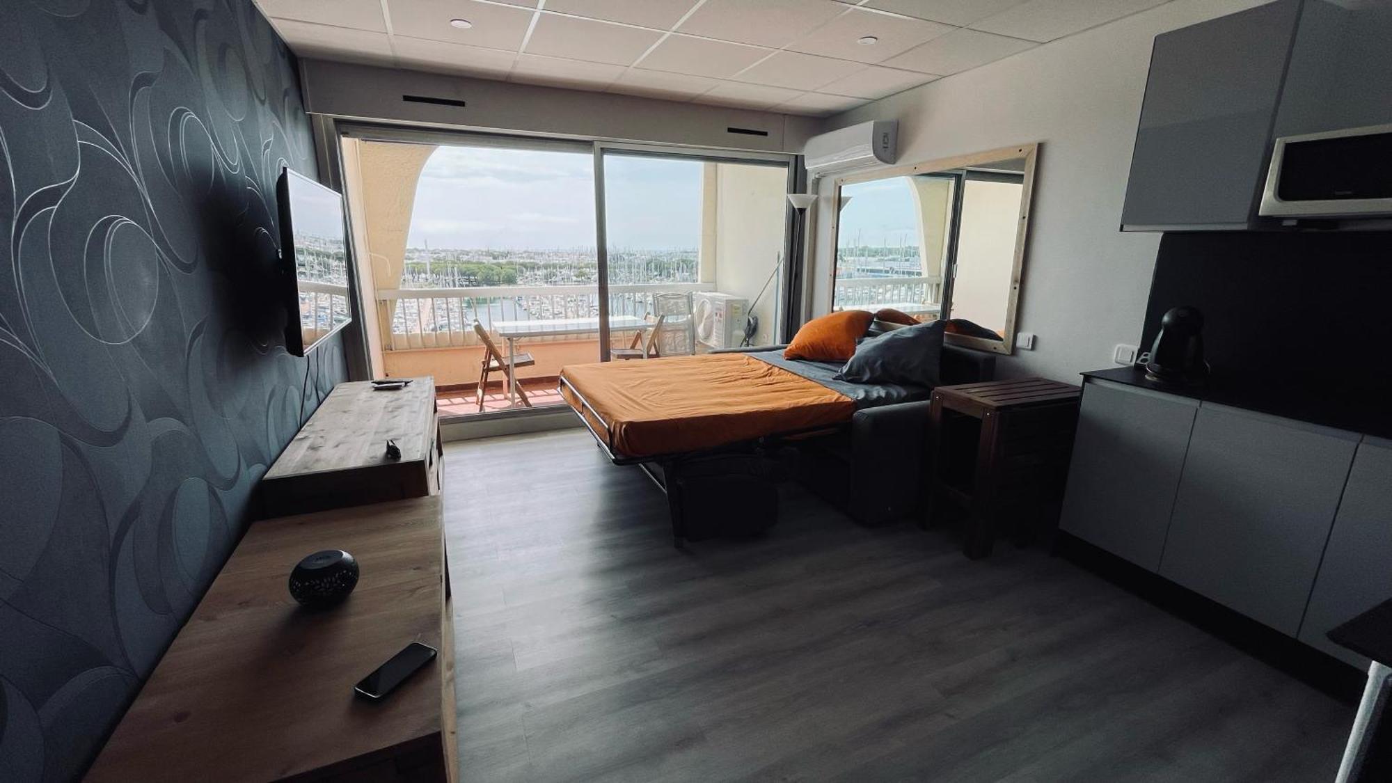 Studio, Vue Imprenable Marina Le Grau-du-Roi Eksteriør bilde